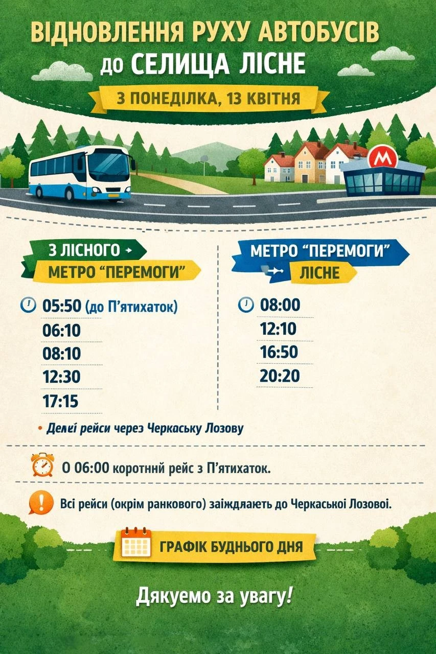Транспортне сполучення між Харковом та селищем Лісне відновлено